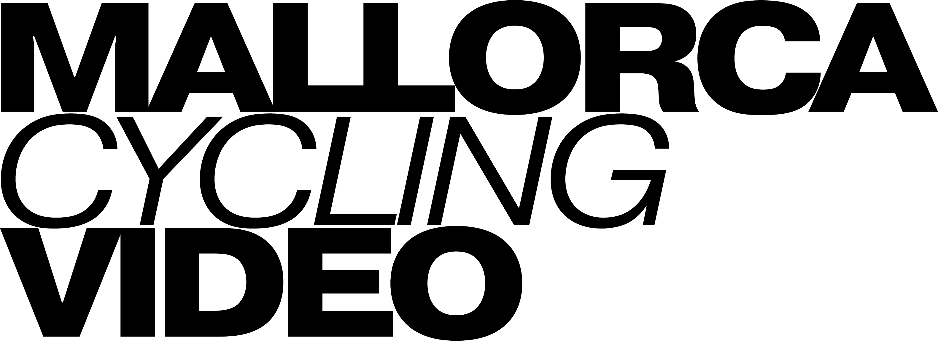 Mallorca cycling video logo negro